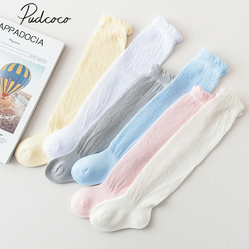 

2019 Baby Accessories 0-3Y Infant Baby Girl Boys Non-Slip Stocking Knee High Lace Mesh Princess Long Tube Booties Stocking