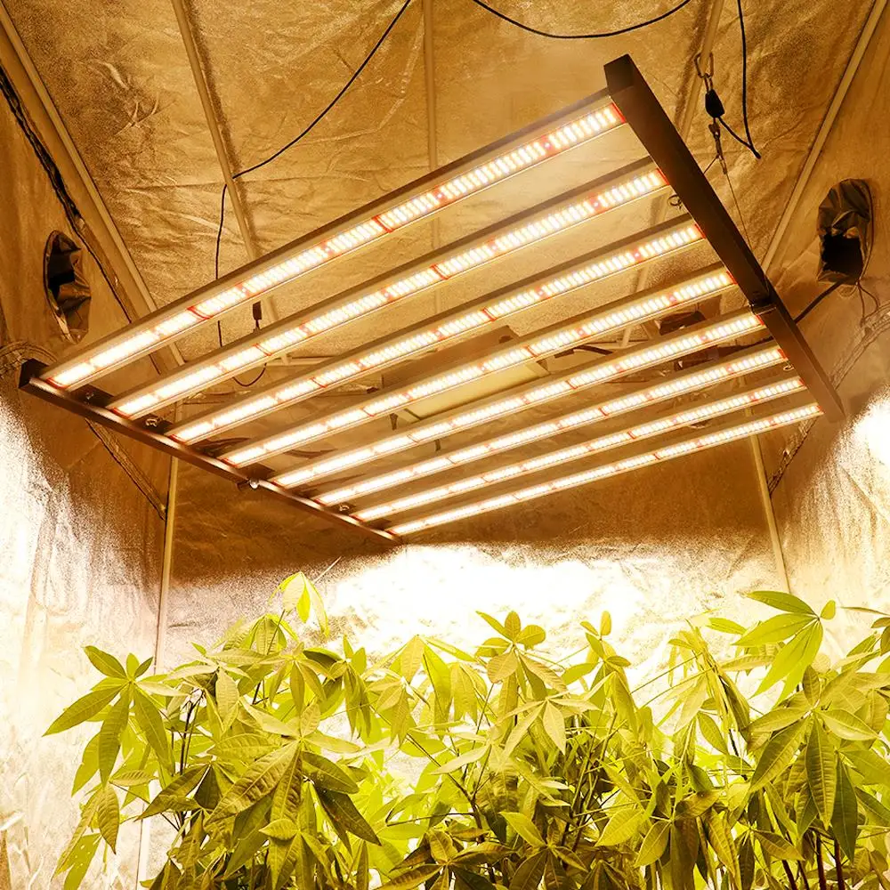 

led grow light full spectrum 640W foldable knob dimming waterproof