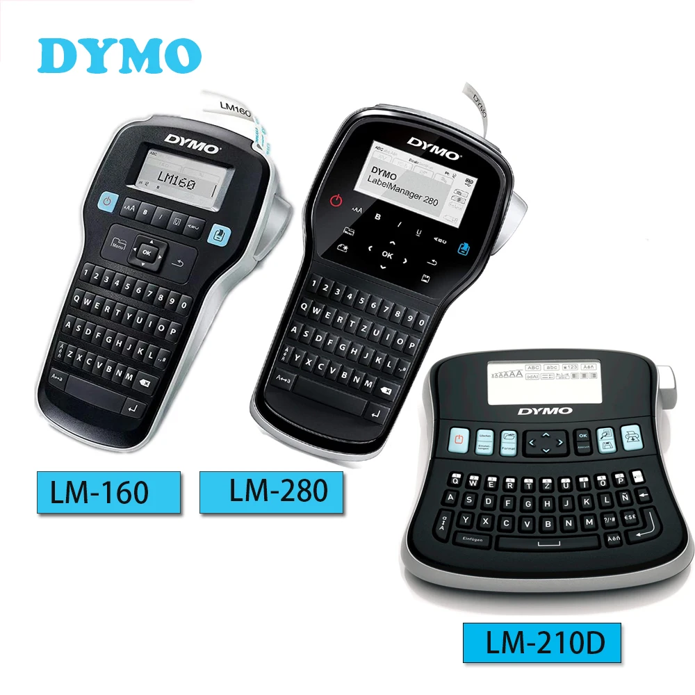 Ручной портативный принтер ярлыков Dymo LM 160/Dymo280/Dymo210D на английском языке ярлык для