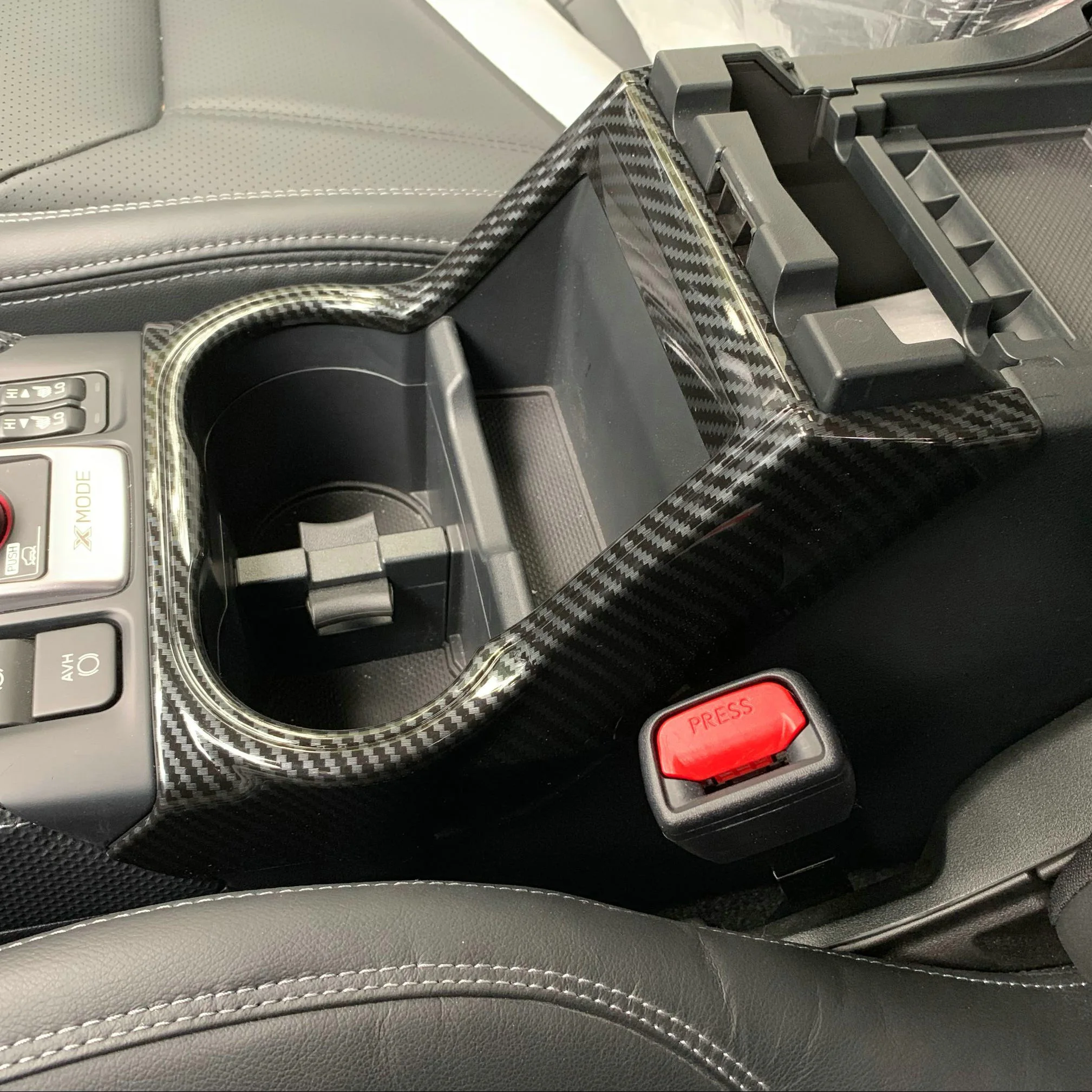 

Для Subaru Forester 2019 2020 2021 2022 внутренняя подставка для чашки, Обложка, украшение из углеродного волокна