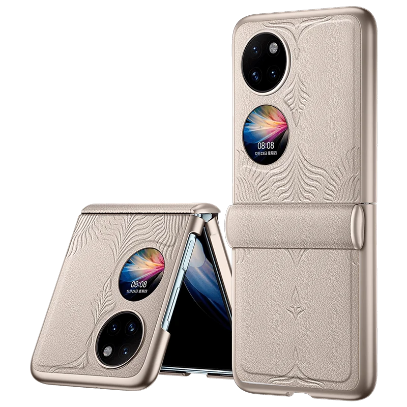 

Роскошный чехол из искусственной кожи для HUAWEI P50, Карманный чехол с магнитным шарниром и полной защитой, задняя крышка из искусственной кожи...