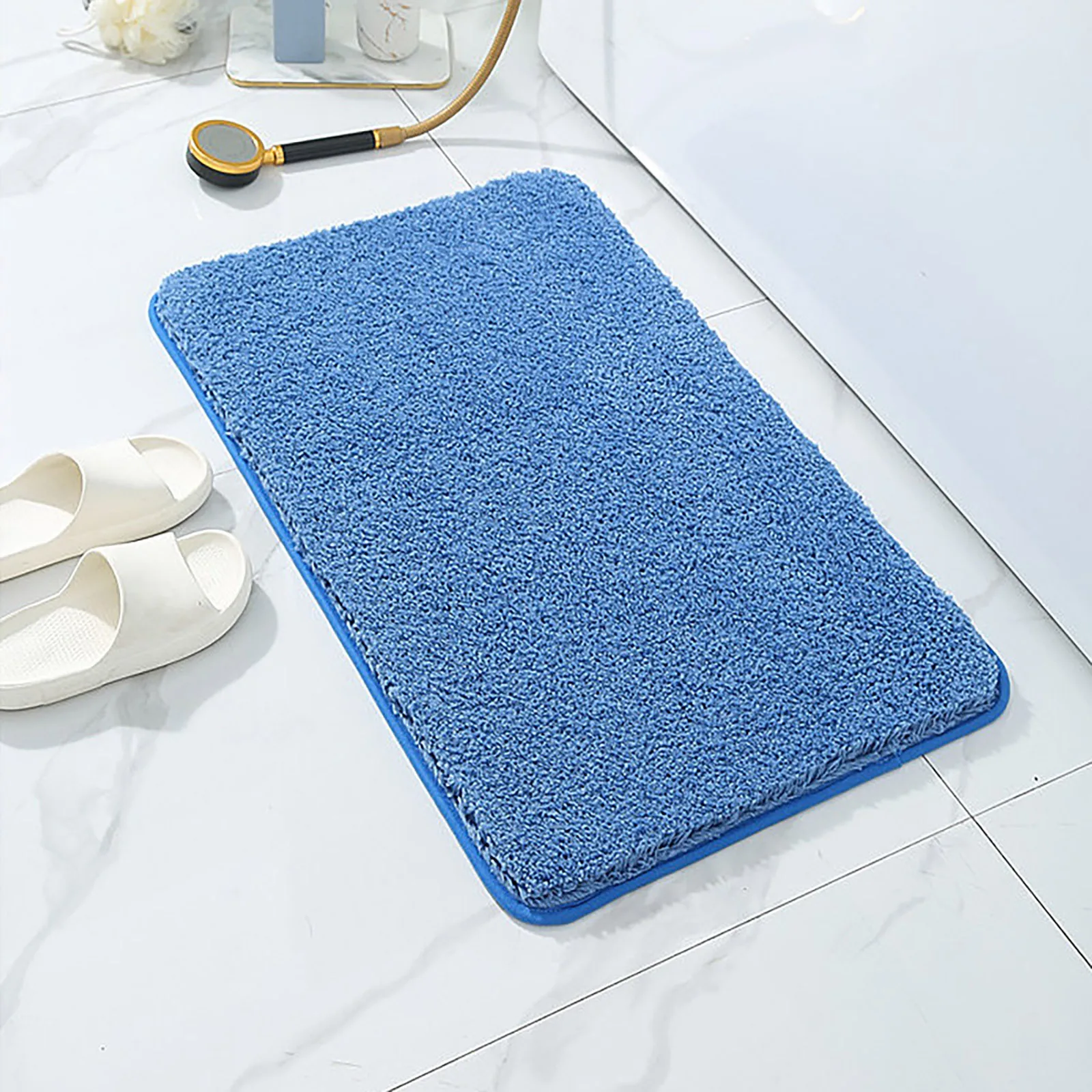 

Solid Bathroom Rug Anti Slip Mat Entrance Doormat Toilet Absorbent Floor Mat Foot Rugs Bedroom Carpet 50x80cm Home-Appliance