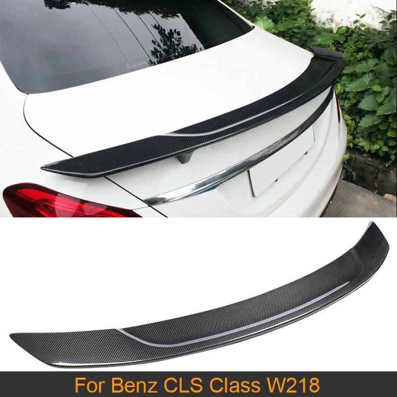 

Carbon Fiber Rear Trunk Spoiler Wing For Mercedes-Benz CLS Class W218 CLS500 CLS63 AMG Sedan 2012-2017 Trunk Boot Lip Spoiler