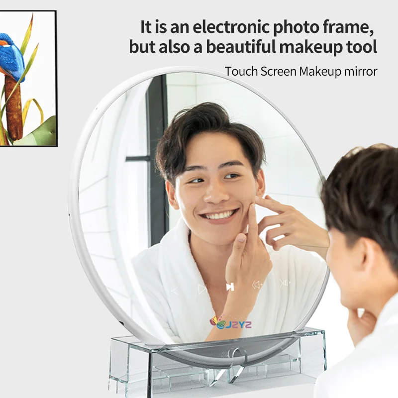 Цифровая фоторамка с часами и календарем Электронная легкое зеркало для макияжа