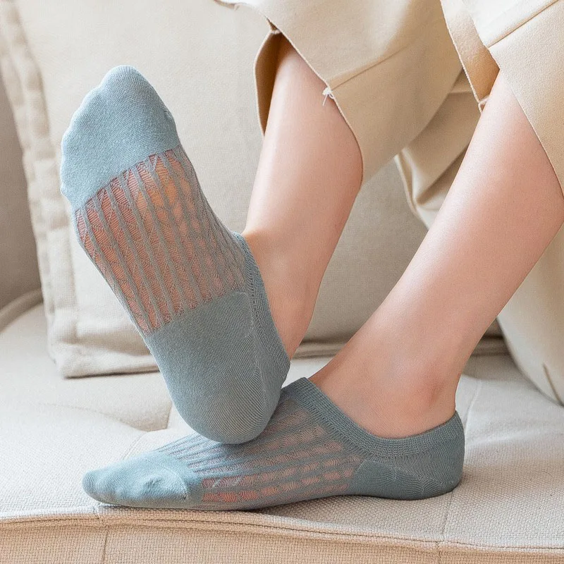 10pcs=5Pairs/lot Women Invisible Boat Socks Breathable Summer Ultra-thin Comfortable Girl Socks Soft Solid Color Candy Girl Sox