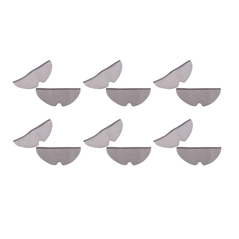 

12 Pcs Mops Accessories Full Coverage For Xiaomi Roborock S5 MAX S50 S55 Roborock S6 S6 MAXV Vacuum Cleaner Mops