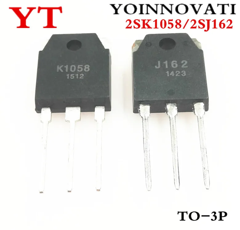 10 шт./лот = 5 пар шт. 2SK1058 + 2SJ162 K1058 J162 лучшее качество
