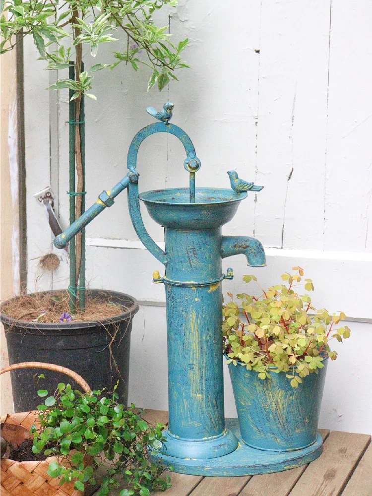 

Flower Pots Outdoor Wrought Iron Flower Stand Floor-to-ceiling Courtyard Balcony Creative Decorations Outdoor Garden Decorations