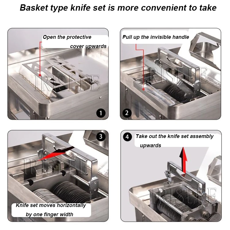 Электрическая мясорубка коммерческая автоматическая режущая из нержавеющей
