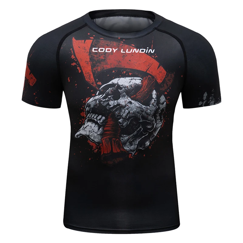 

Cody Lundin новый дизайн для фитнеса, яркие мужские топы с цифровой печатью