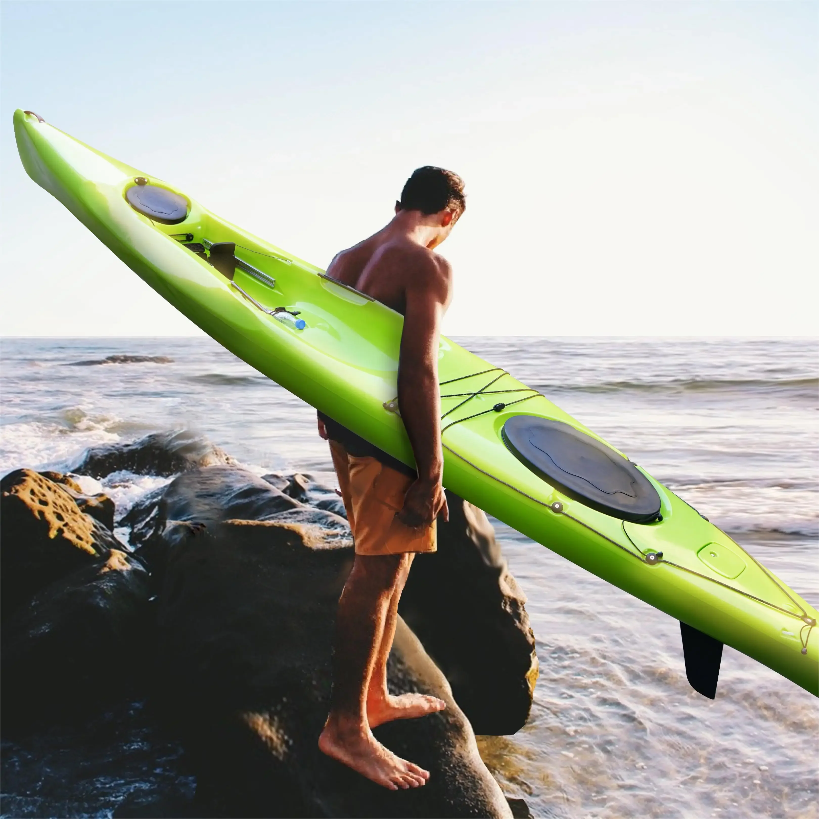 4 25 м HDPE surfski F425 для тренировок и путешествий байдарка 2-слойная 3-слойная твердая