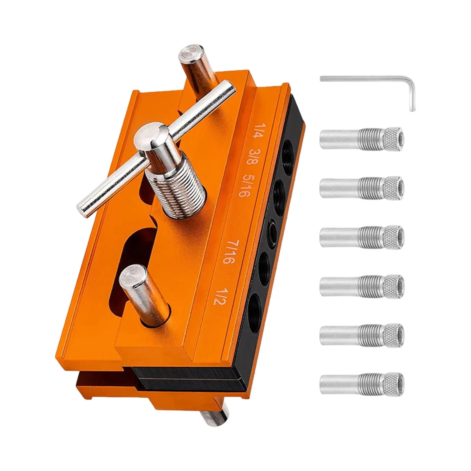 

Self Centering Dowel Jig Woodworking Joints Tools Hole Drilling Guide for Cabinets Woodworker Hobbyist DIY Project Professional