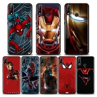 marvel phone case for huawei y6 y7 y9 y5p y6p y8s y8p y9a y7a mate 10 20 40 pro rs case silicone cover marvel spiderman iron man