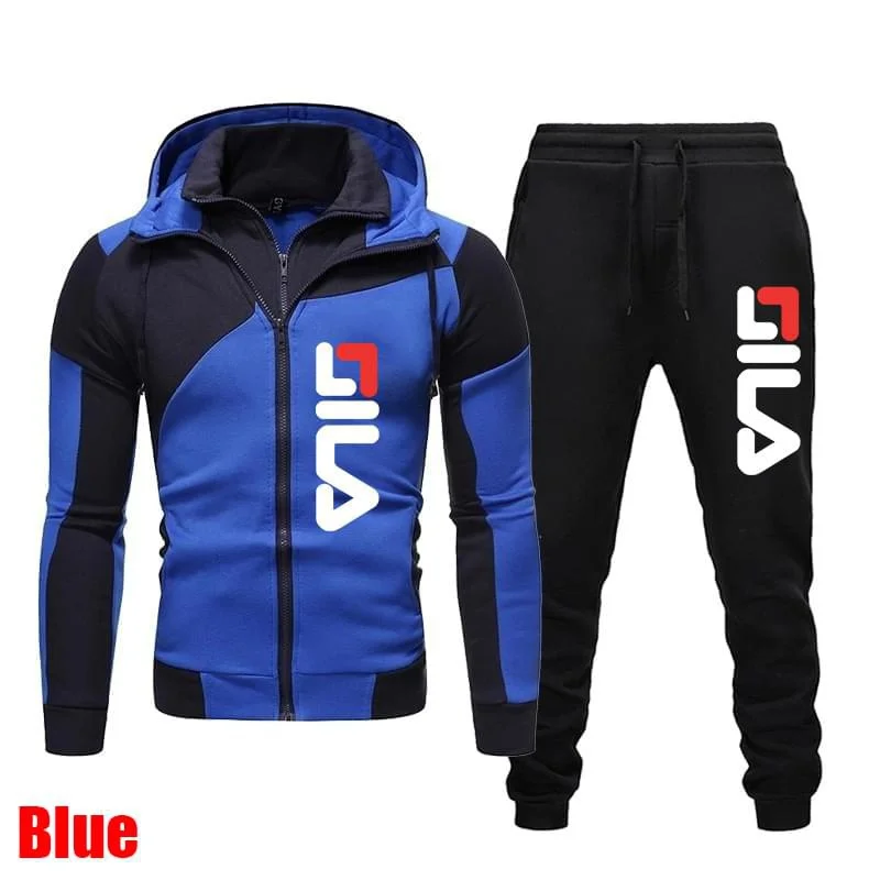 Костюм спортивный мужской из двух предметов теплый пиджак и брюки пальто на