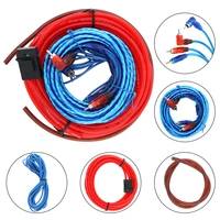 1 set of car audio wire wiring kit car speaker woofer cables car power amplifier audio line power line for car modification