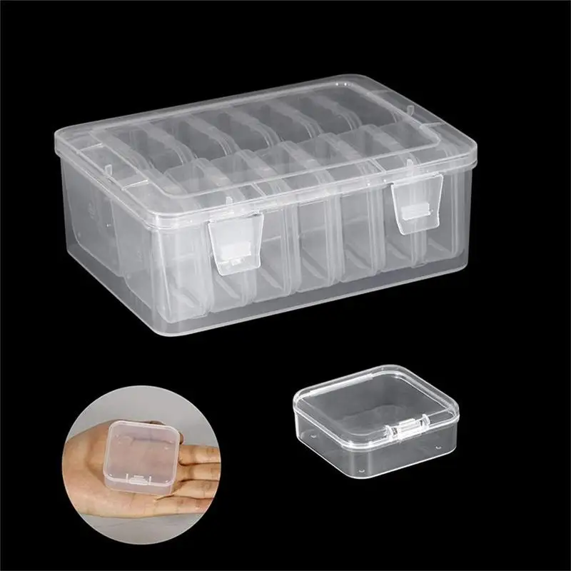 

Beads Organizer Adjustable Plastic Box Compartment Clear Organizer Box Plastic Storage Box Craft Organizer For DIY Jewelery