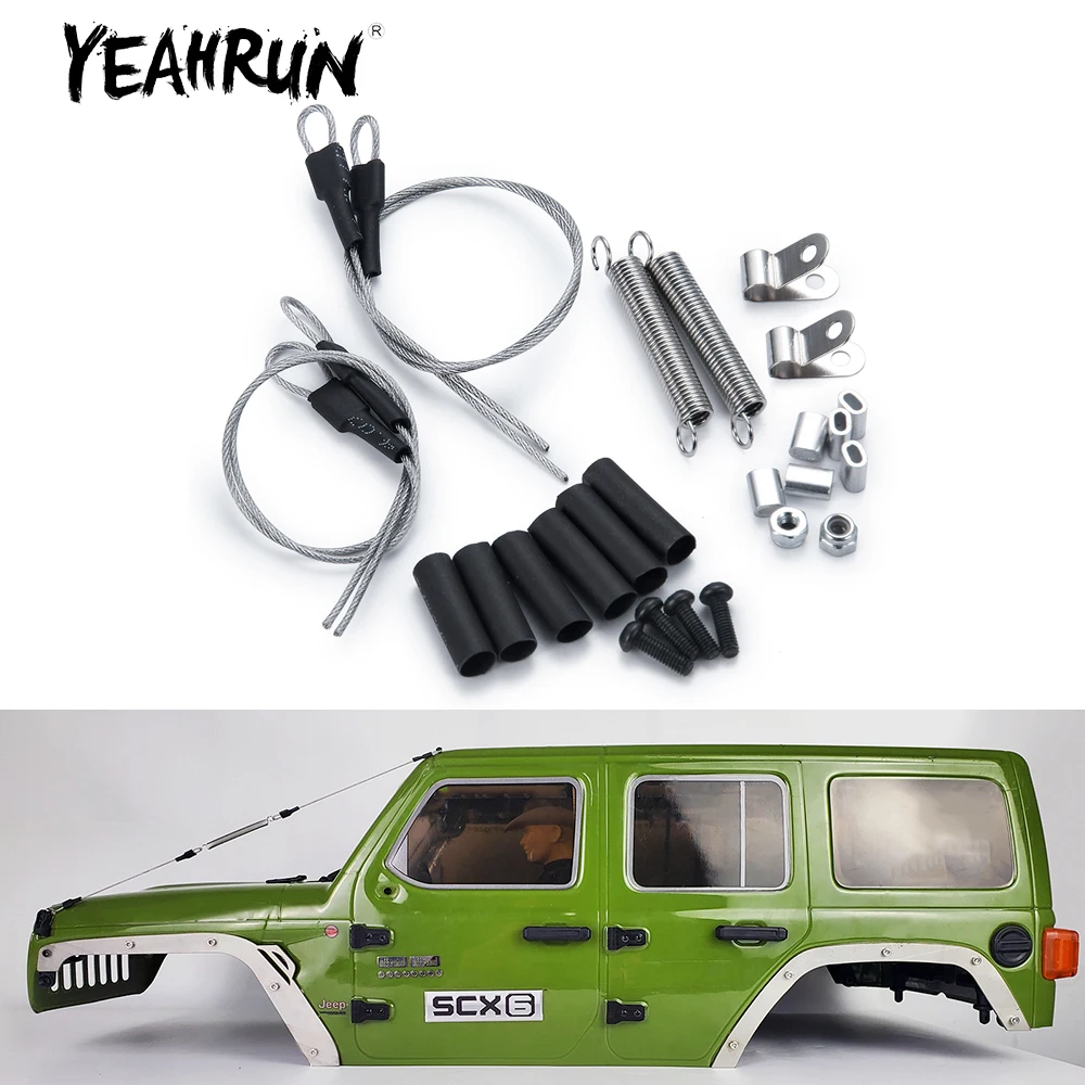 Набор стальных веревок YEAHRUN для Axial SCX6 AXI05000 Wrangler AXI05001 Trail Honcho 1/6 RC Гусеничный