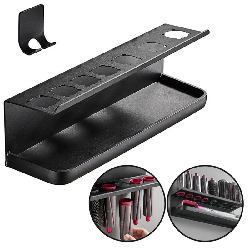 Новый настенный стеллаж для хранения щипцов завивки волос подходит Dyson Airwrap полка