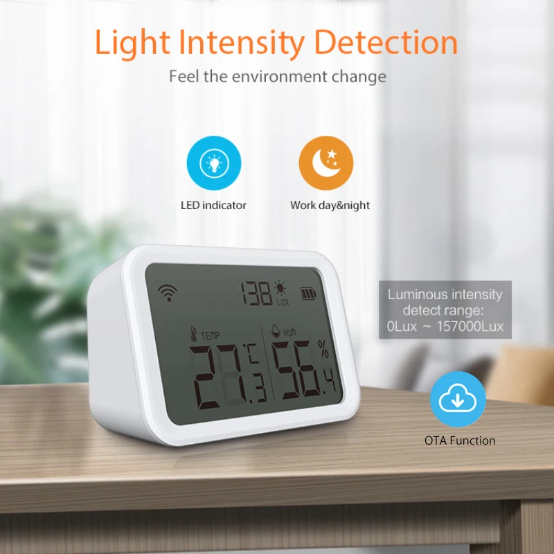 

Smart Zigbee Smart Thermometer Battery Display Hygrometer Tuya Temperature And Humidity Sensor