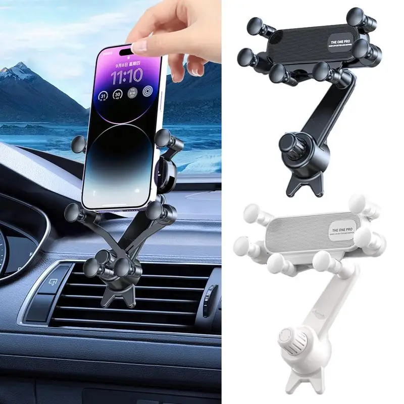 

Gravity Car Phone Holder Car Air Vent Clip Mount Smartphone Holder Universal GPS Stand Auto Restorable mobile phone support