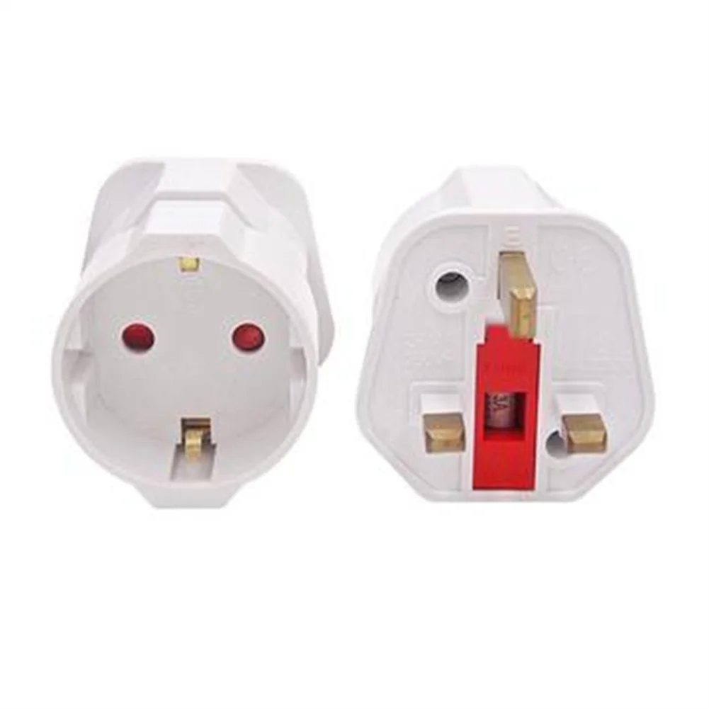 

2 Pin To 3 Pin Plug European To British Plug English Standard Conversion Plug For Adapter Travel Converter European