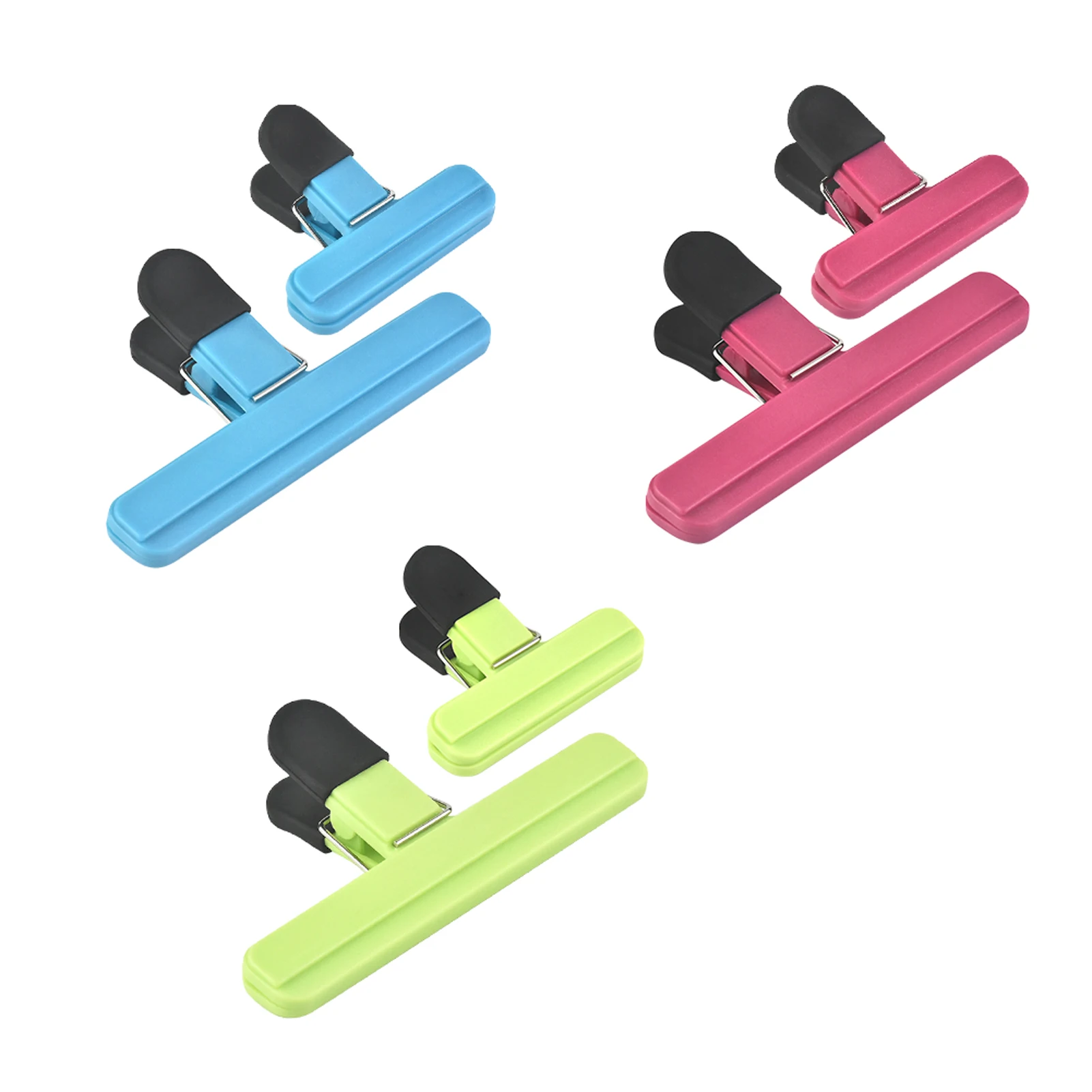 

6 шт., прочные многофункциональные зажимы для бумажных пакетов