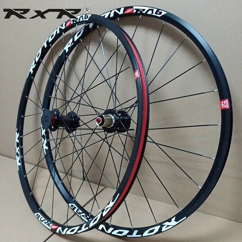 RXR Bike Wheels MTB Bicycle Wheelset 29 Inch 26er 27.5er 29er Carbon Hub Alloy Bicycle Wheel Rim QR Front Rear Wheels Bike Parts
