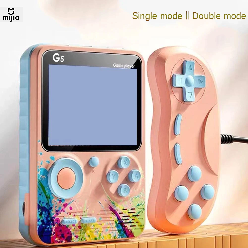 

2023 mijia Coolbaby G5 Мини ТВ портативная Классическая портативная Ретро игровая консоль Встроенная 500 игра 3,0 дюймовый экран игроков