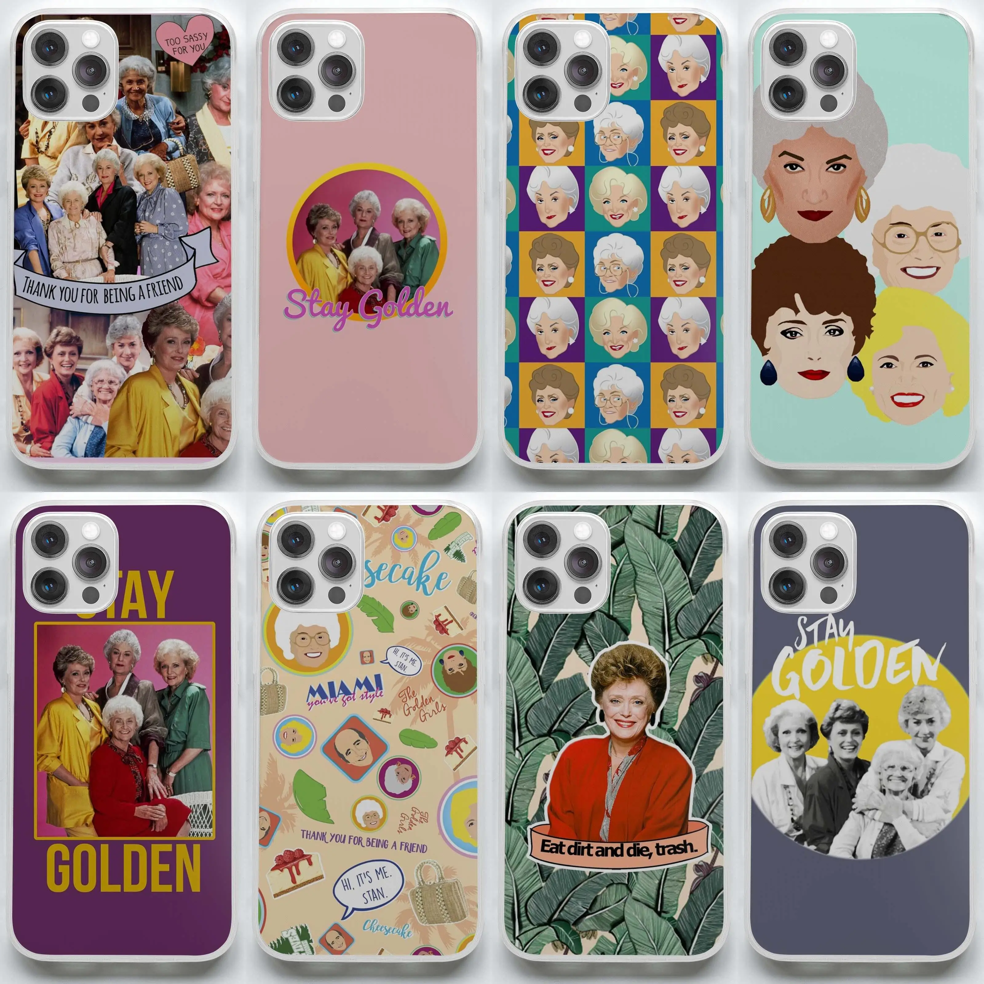 Мягкий чехол Бетти белого и золотого цвета для девочек с надписью Stay Pals или