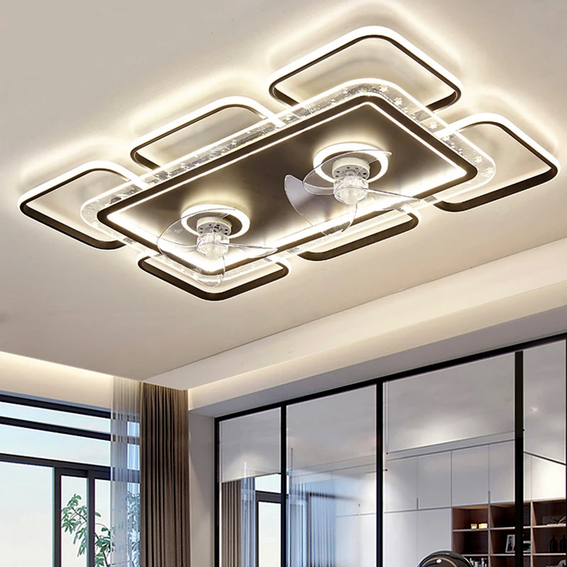 

Modern ceiling lamps bedroom folding Ceiling fan ceiling fan with led light and control ceiling lamp for living room lighting