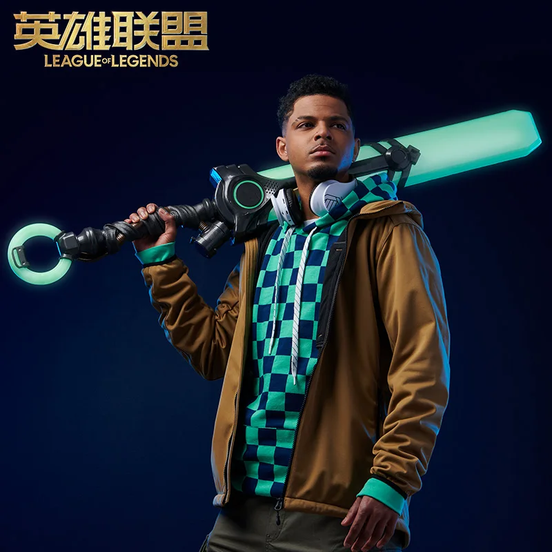 

LOL The Boy Who Shattered The Time Ekko cosplay Z-Drive Lighting Weapon Large Ornament