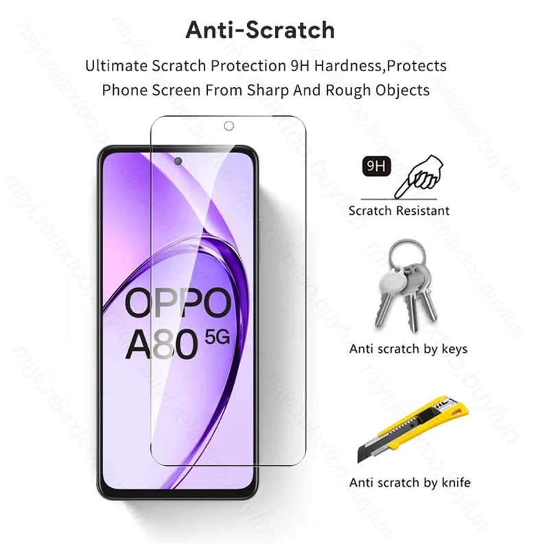 OppoA80 5G Glass 6To1 9H закаленное стекло полная защита экрана для Oppo A80 A 80 80A фотокамера из