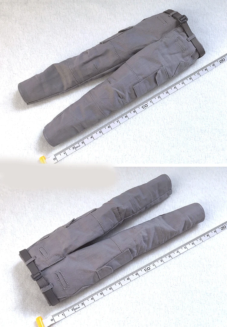 

Мужские брюки-карго A5-5-1 1/6, серые брюки-карго, тактические брюки с поясом, модель