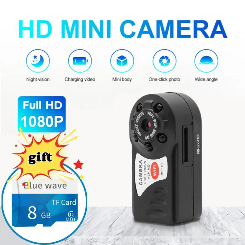 

Мини-камера Q7 1080P Full HD Wifi DV DVR Беспроводная IP-камера видеокамера инфракрасная камера ночного видения Прямая поставка