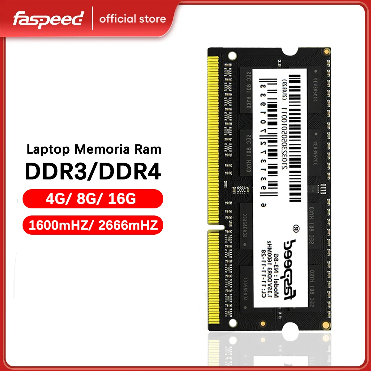 Оперативная память для ноутбука Faspeed DDR4 DDR3 16 ГБ 8 ГБ 4 ГБ 2666 МГц 1600 МГц CL19 CL11 PC4 PC3 Sodimm