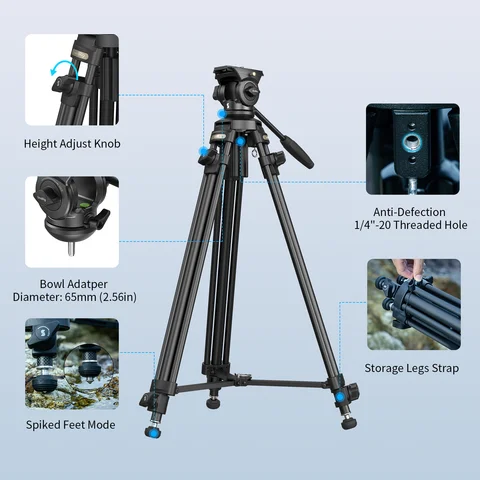 SmallRig AD-50 Lite профессиональный алюминиевый штатив для видеокамеры