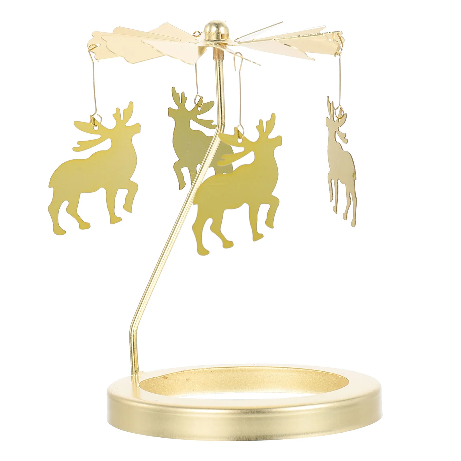

Aromatherapy Gold Holder Rotating Cup Lid Dining Table Decor Metal Candlestick Pendant Part Home