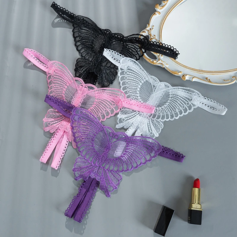 

Новое белье с бабочками сексуальное женское белье стринги с низкой талией трусики интимных T-back ремень из Для женщин Экзотические открытая ...