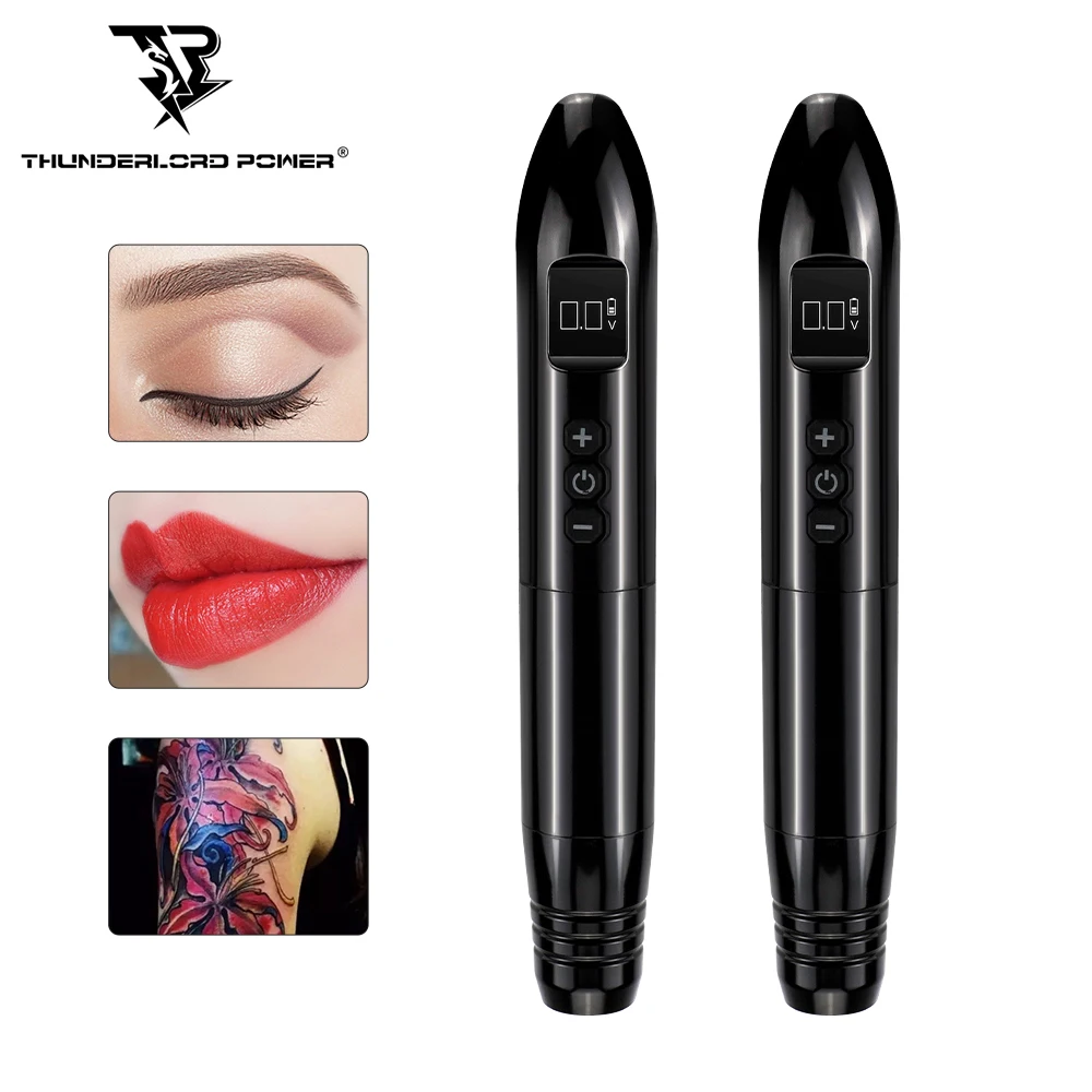 Wireless PMU Tattoo Machine Pen Permanent Makeup Eyeliner Machine Semi-Permanent PMU Pen Wireless Tattoo Machine