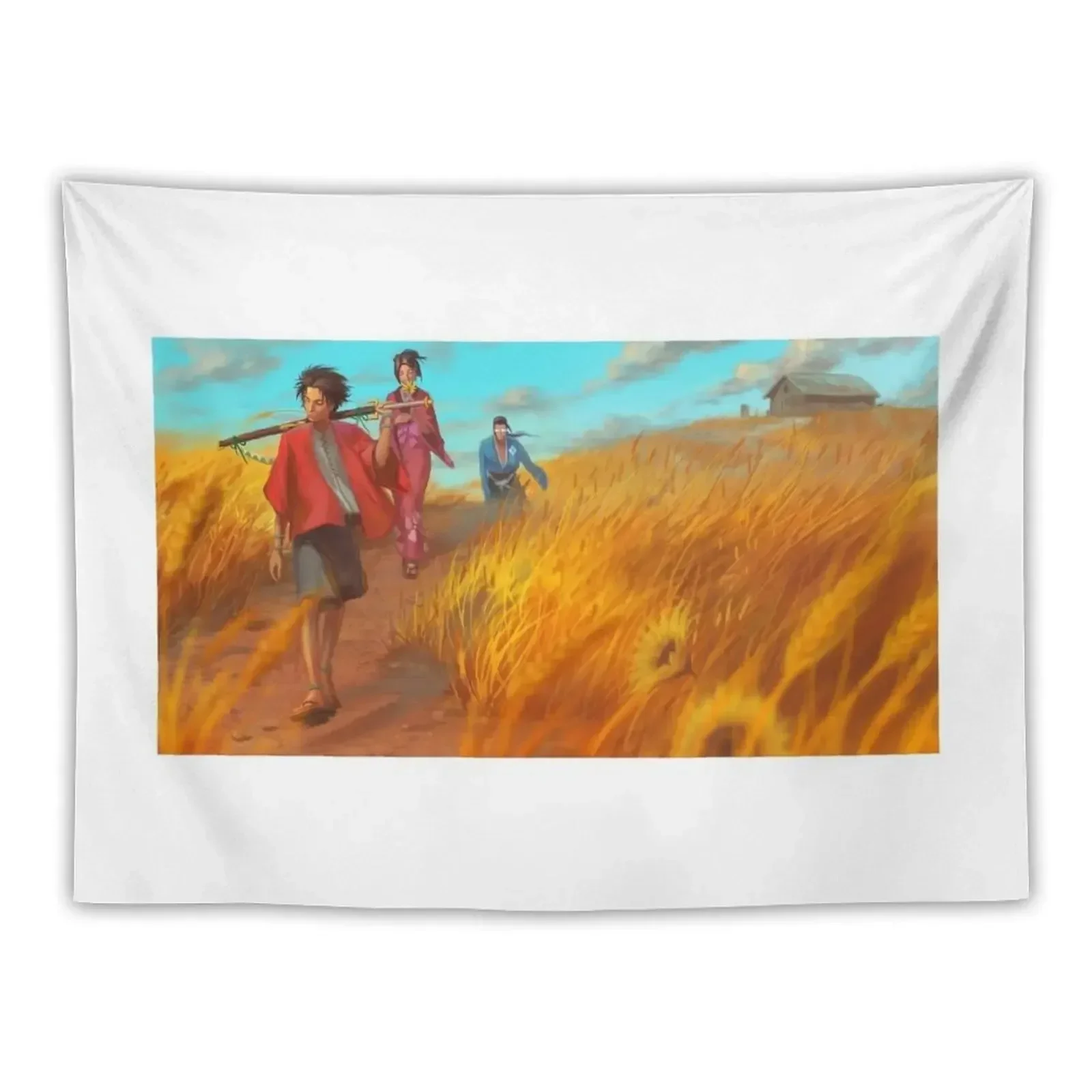 Samurai Champloo гобелен ковер Настенный декор для домашнего декора