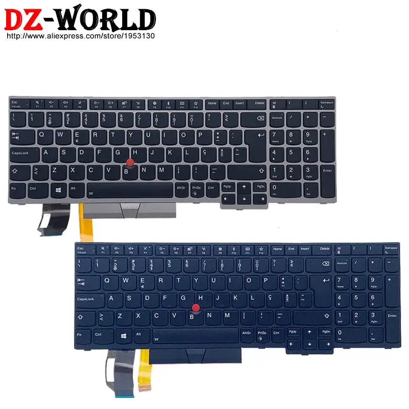 

New Origina Po Portuguesel Backlit Keyboard for Lenovo Thinkpad E580 E585 E590 T590 P53S L580 L590 P52 P72 P53 P73 Laptop