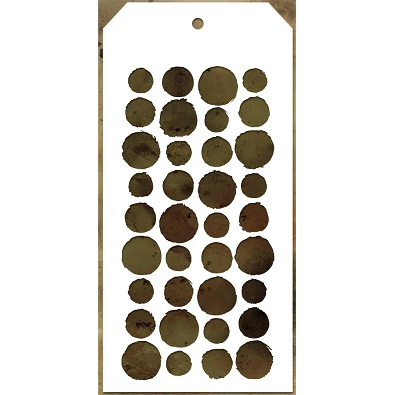 Новинка 2021 пластиковый трафарет для изготовления этикеток рукоделия круглый