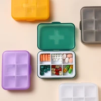 6 slots portable pill cases moisture proof pill box travel dispen storage container colorful drug dispenser packing container