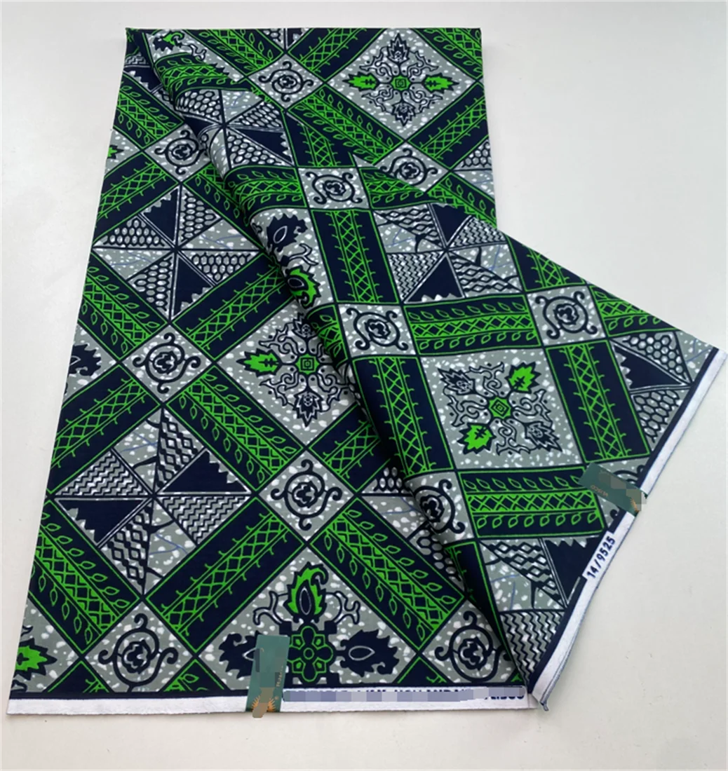 African Wax Prints Fabric Guaranteed Veritable Real Ankara 100% Cotton for Party Dress Latest 6Yards