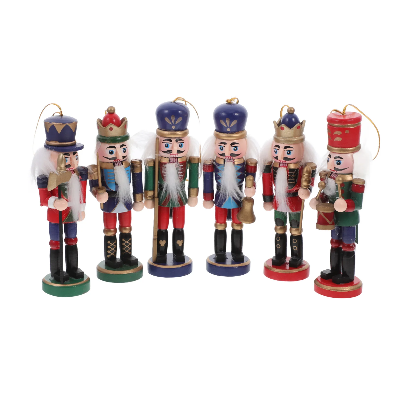 6 шт. украшения Щелкунчик 12 см кукольный солдатский орнамент кулон набор из шести