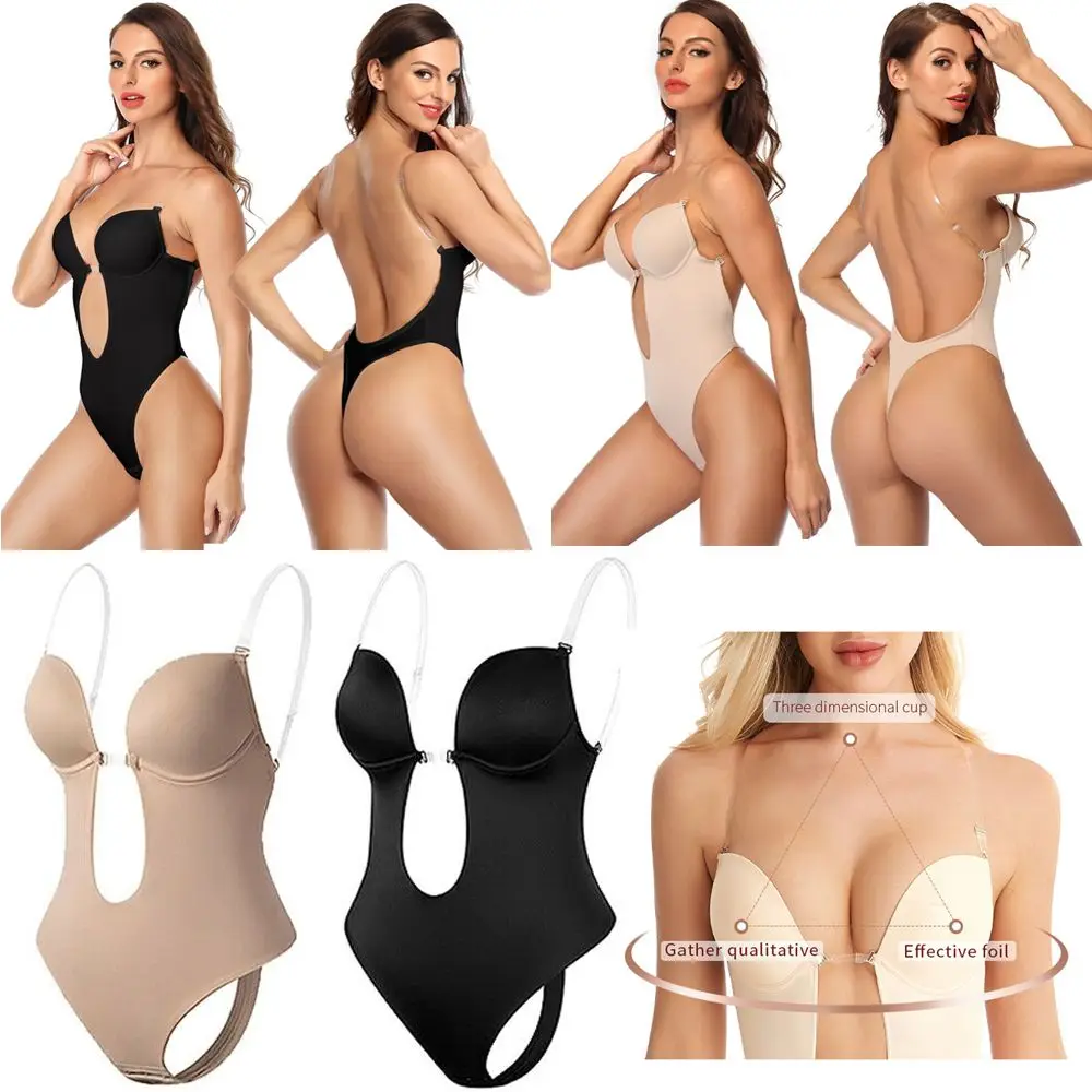 

Женское Бесшовное боди с глубоким V-образным вырезом