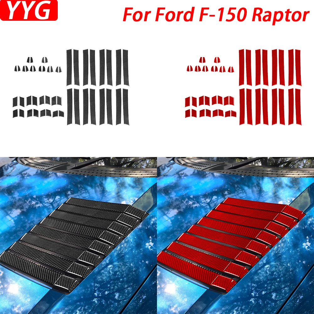 Для Ford F-150 Raptor 2009 2010 2011 2012 2013 2014 углеродное волокно капот вентиляционная панель