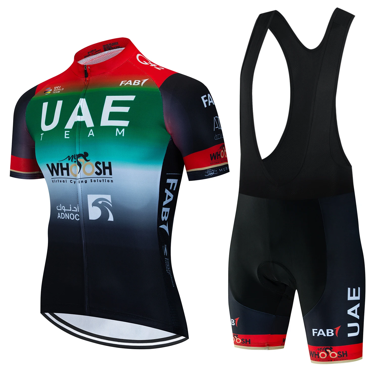 

2023 UAE Short Sleeve Jersey mens Summer Cycling Clothing Set Bike Uniform Riding Sportwear Bib Pants MTB Maillot Roupa Ciclismo