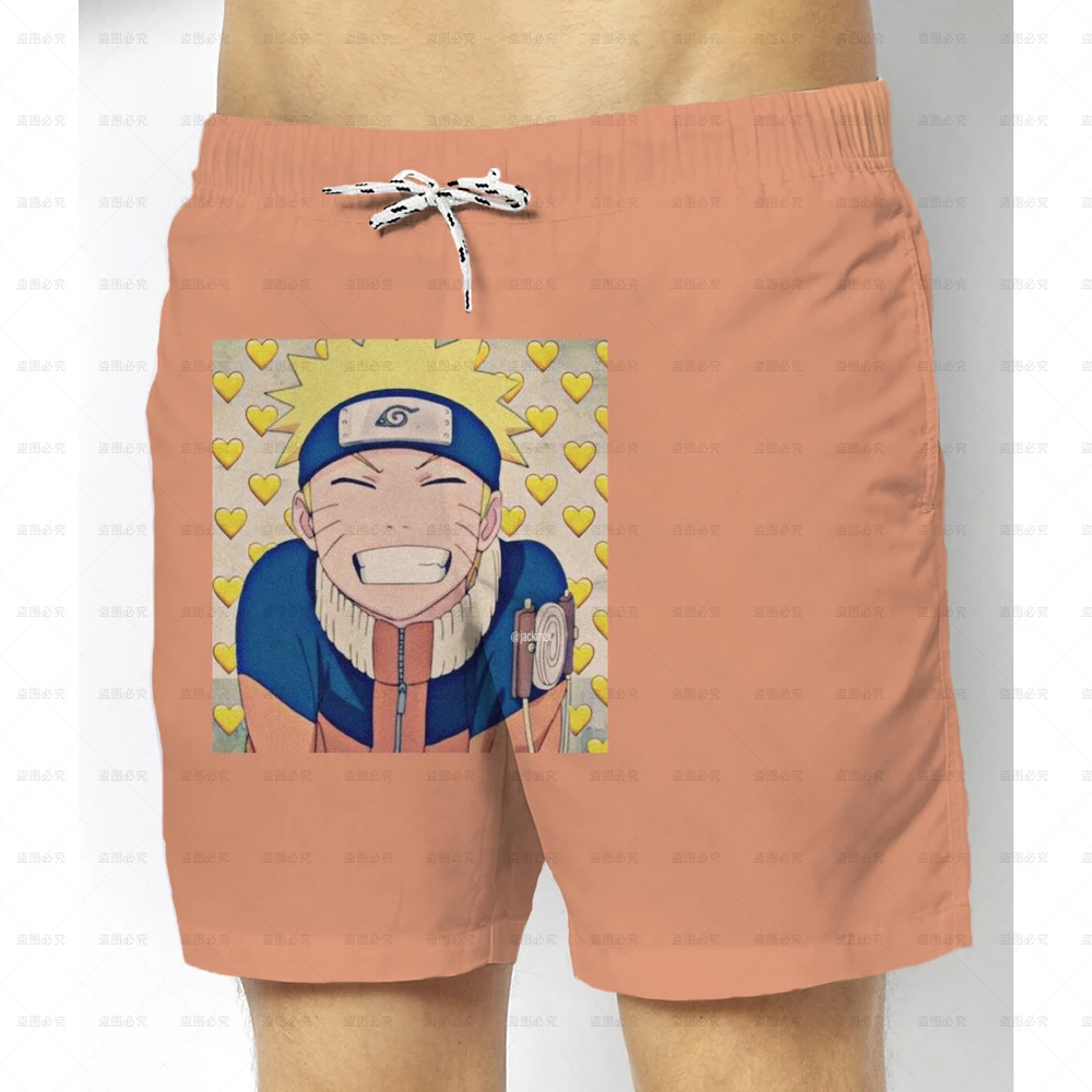 

Japanese anime cute cool shorts summer men's parent-child boutique shorts 3D printing breathable shorts roll Naruto Kakashi