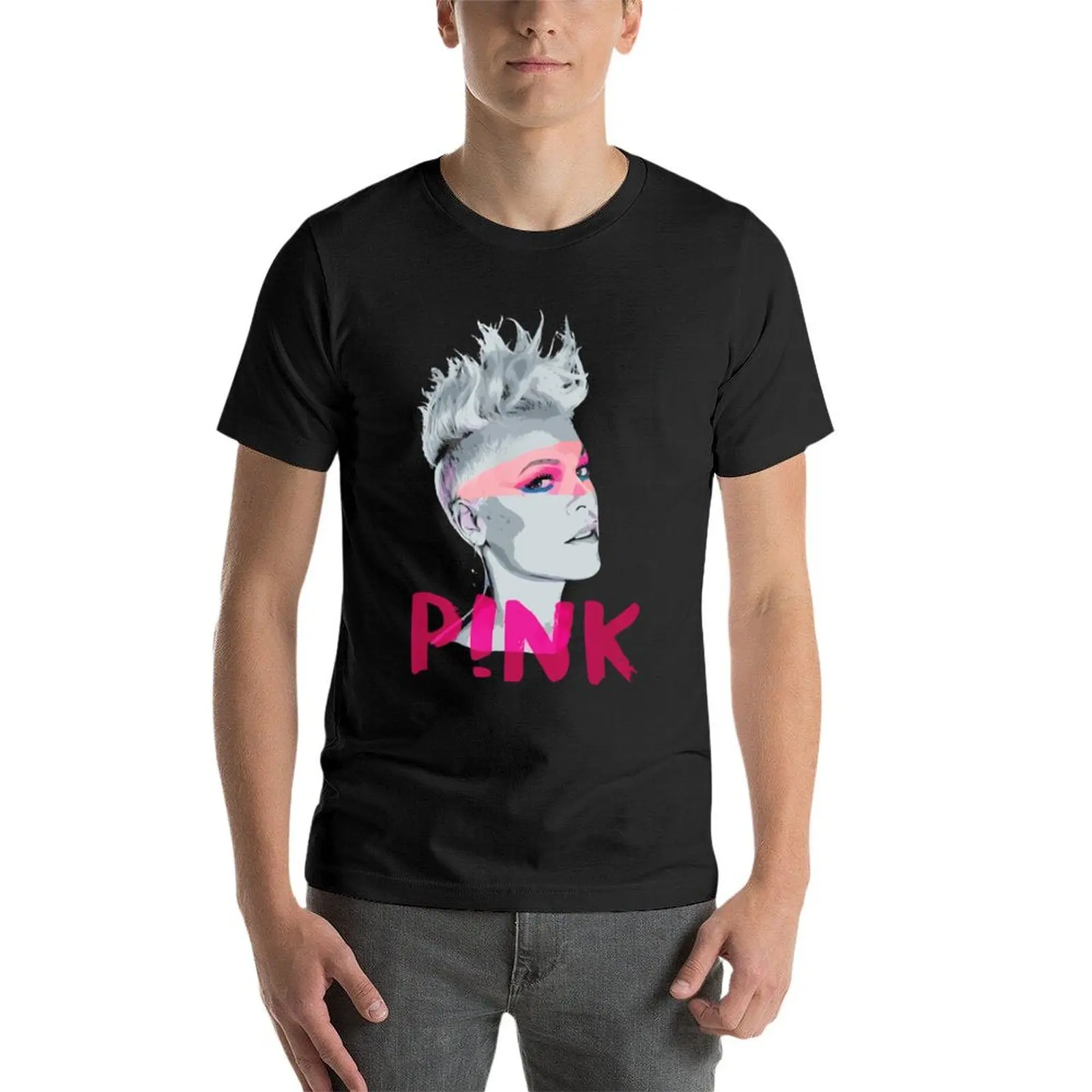 Футболка Pink World Tour Мужская для тренировок аниме одежда мальчиков рубашка на заказ